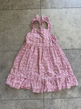 Cat & Jack Pink Floral Ruffle Sundress